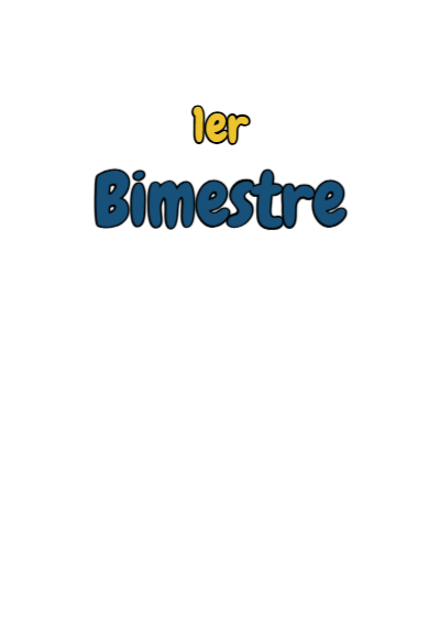 Portada de Primer Bimestre Editable para Imprimir Gratis