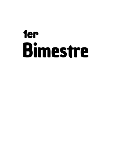 Portada de Primer Bimestre Editable para Imprimir Gratis