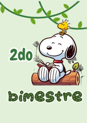 Portada de Portada de segundo bimestre Editable para Imprimir Gratis para cuaderno con diseño bonito - para el regreso a clases
