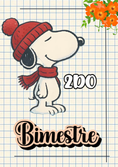 Portada de SEGUNDO BIMESTRE Editable para Imprimir Gratis