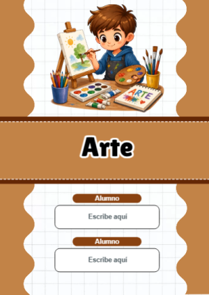 Portada de Primaria - Arte para cuaderno ideal para niños - ideal para cuadernos de espiral