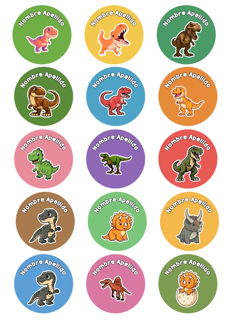 Etiquetas bonitas de Primaria Escolares para el nuevo año escolar - ideal para cuadernos de espiral