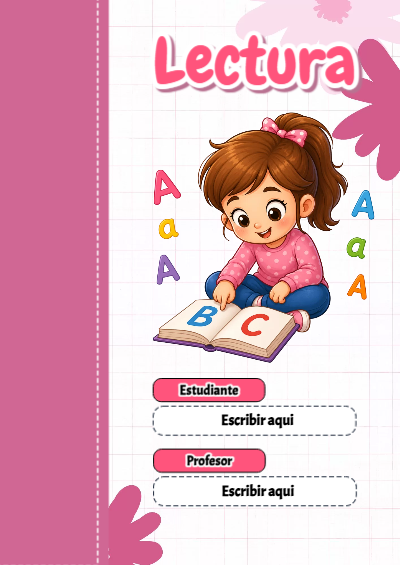 Portada de Lectura Editable para Imprimir Gratis