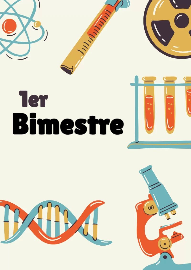 Portada de Primer Bimestre para cuaderno lista para imprimir en A4 - perfecto para organizar tus apuntes