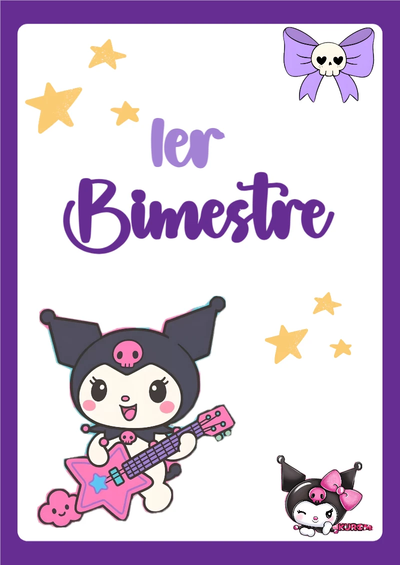 Portada de Primer Bimestre Editable para Imprimir Gratis