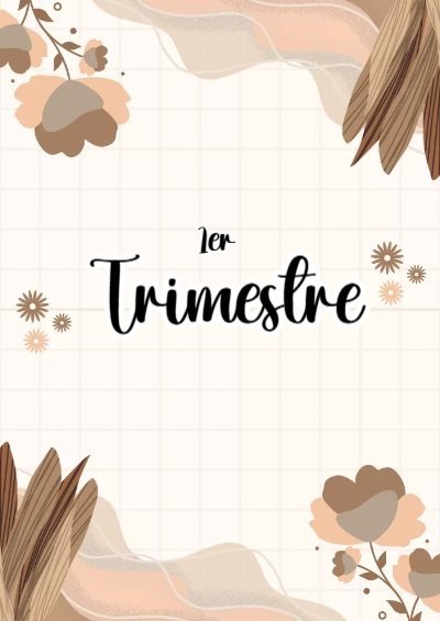 Portada de Primer Trimestre de 1er primer trimestre Editable para Imprimir Gratis