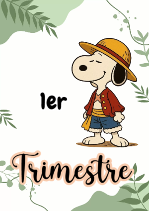 Portada de Primer Trimestre de 1ER PRIMER TRIMESTRE para cuaderno colorida y creativa - creación especial de Mini Canva