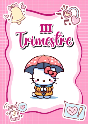 Portada de Primer Trimestre de 1er primer trimestre para cuaderno personalizada para imprimir - estilo único para estudiantes