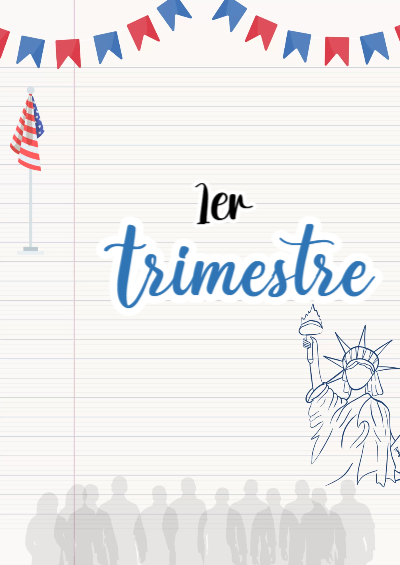 Portada de Primer Trimestre de 1er primer trimestre Editable para Imprimir Gratis