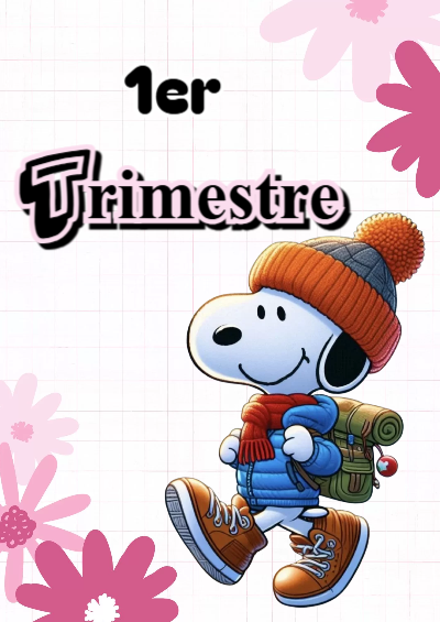 Portada de Primer Trimestre de 1er primer trimestre Editable para Imprimir Gratis