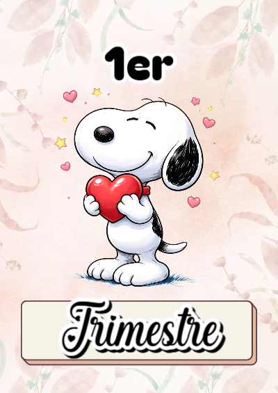 Portada de Primer Trimestre de 1er primer trimestre Editable para Imprimir Gratis