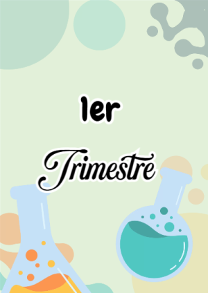 Portada de Primer Trimestre de 1er primer trimestre para cuaderno ideal para niños - estilo único para estudiantes