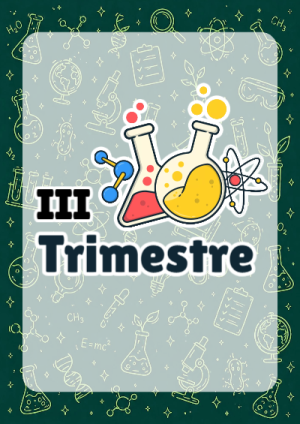 Portada de Primer Trimestre de 1er primer trimestre quimica para cuaderno para primaria - ideal para el nuevo año escolar