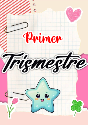 Portada de Primer Trimestre de 2DO segundo bimestre para cuaderno en tamaño A4 - diseño exclusivo y original