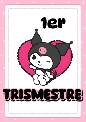Portada de Primer Trimestre de 2DO SEGUNDO BIMESTRE para cuaderno con estilo infantil - estilo único para estudiantes