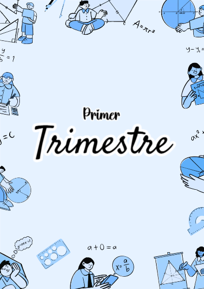 Portada de Primer Trimestre de Primer 1er trimestre Editable para Imprimir Gratis