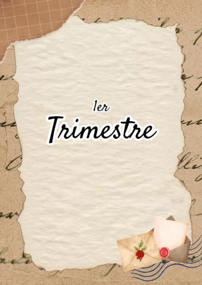 Portada de Primer Trimestre de Primer 1er trimestre Editable para Imprimir Gratis