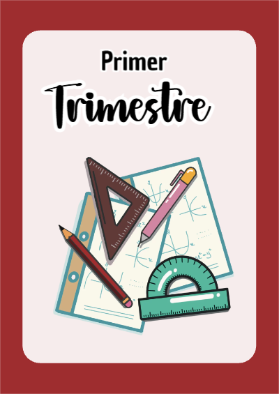Portada de Primer Trimestre de Primer Trimestre de matematica Editable para Imprimir Gratis