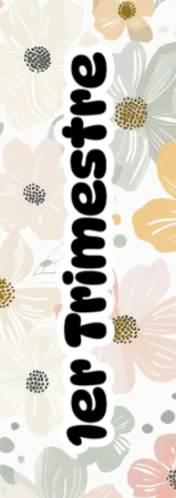 Portada de Primer Trimestre de Primer Trimestre de Primer Trimestre de 1er Trimestre para cuaderno para primaria - perfecto para organizar tus apuntes