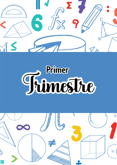 Portada de Primer Trimestre Editable para Imprimir Gratis