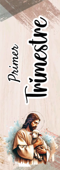 Portada de Primer Trimestre Editable para Imprimir Gratis