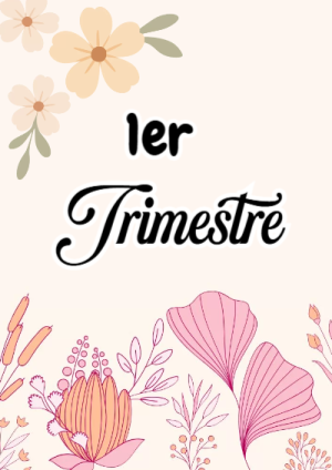 Portada de PRIMER TRIMESTRE para cuaderno colorida y creativa - para el regreso a clases
