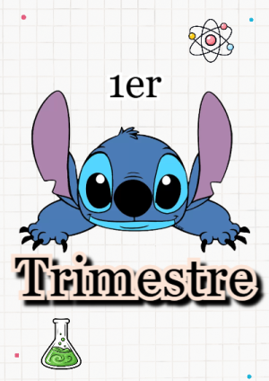 Portada de PRIMER TRIMESTRE para cuaderno en formato A4 - para personalizar tus materias