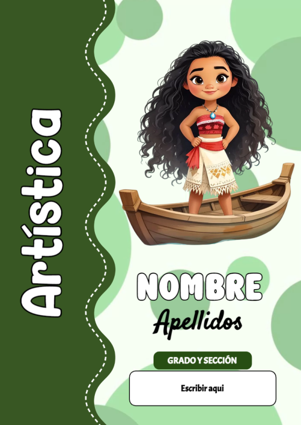 Portada de Princesas de Artística para cuaderno decorativa y bonita - ideal para cuadernos de espiral