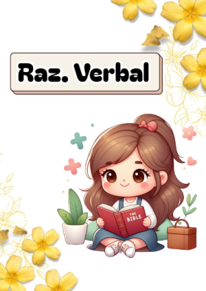 Portada de razonamiento verbal para cuaderno para primaria - para el regreso a clases