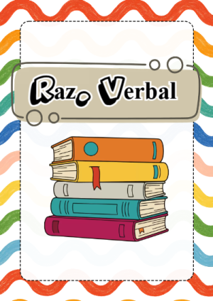 Portada de razonamiento verbal para cuaderno bonita para imprimir - para todas las edades y grados