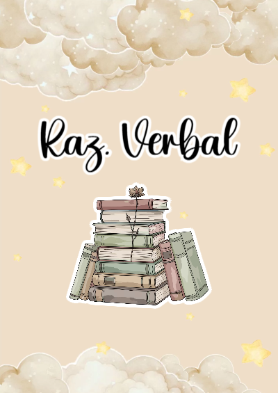 Portada de Razonamiento Verbal Editable para Imprimir Gratis