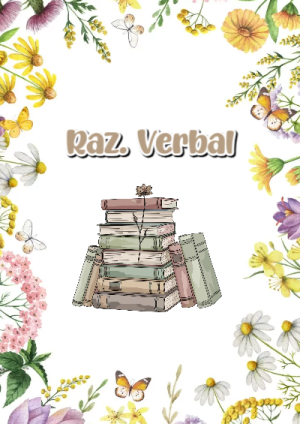 Portada de Razonamiento Verbal para cuaderno ideal para niños - para el regreso a clases
