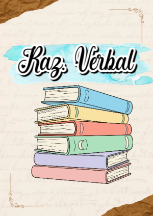 Portada de razonamiento verbal para cuaderno escolar para imprimir gratis - disponible para descarga gratuita