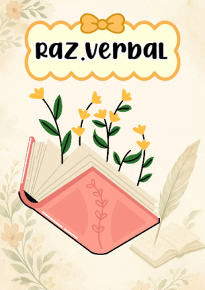 Portada de razonamiento verbal para cuaderno para clases - versión premium para imprimir
