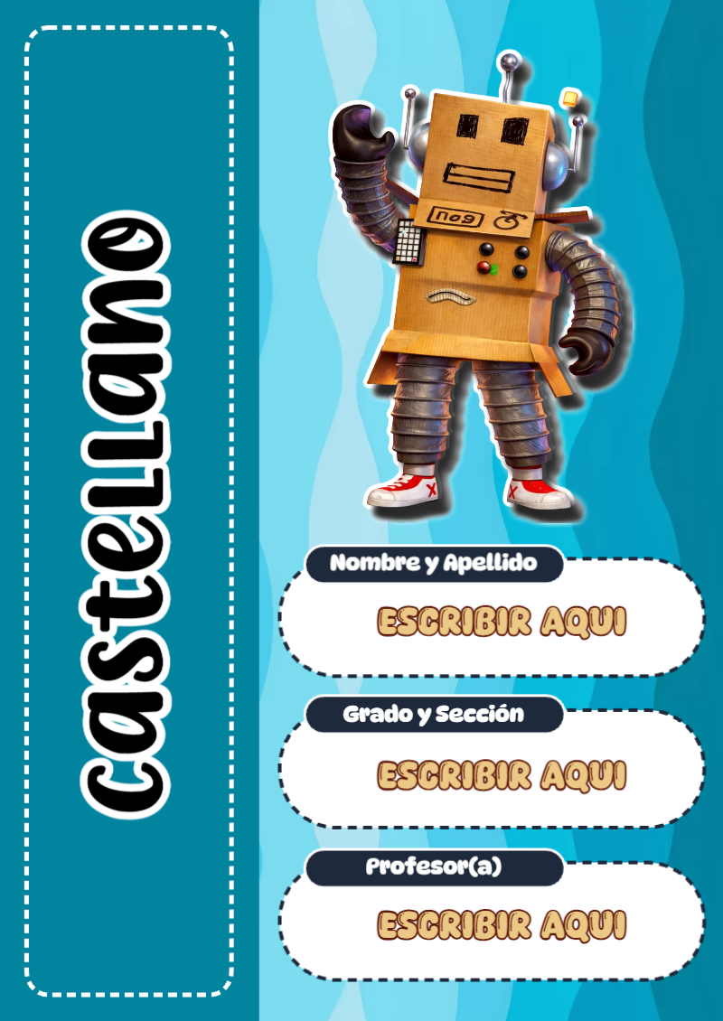 Portada de Roblox de Castellano para cuaderno llamativa y bonita - formato digital listo para usar