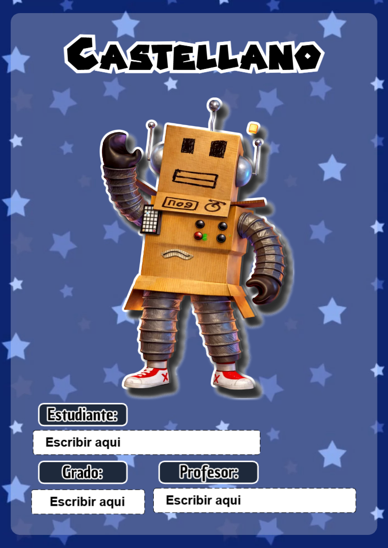 Portada de Roblox de Castellano Editable para Imprimir Gratis