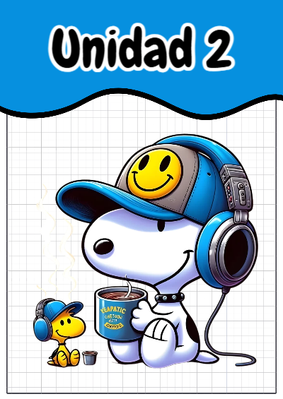 Portada de Segunda Unidad de Snoopy Editable para Imprimir Gratis