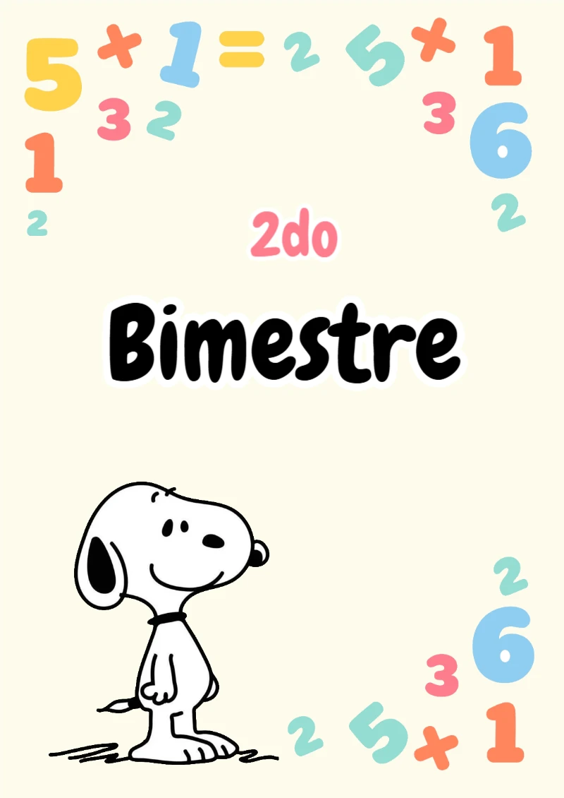Portada de Segundo Bimestre Bluey (Diseño 1) para cuaderno con estilo creativo - ideal para cuadernos de espiral