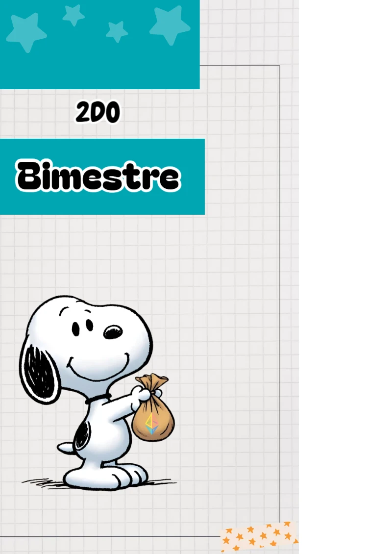 Portada de Segundo Bimestre Bluey para cuaderno llamativa y bonita - ideal para cuadernos de espiral