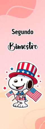 Portada de Segundo Bimestre con snoopy para cuaderno escolar para imprimir gratis - para todas las edades y grados