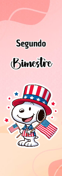 Portada de Segundo Bimestre con snoopy Editable para Imprimir Gratis