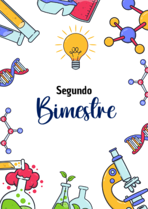 Portada de Segundo Bimestre para cuaderno para estudiantes - para personalizar tus materias
