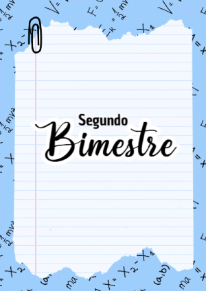 Portada de Segundo Bimestre para cuaderno en tamaño A4 - estilo único para estudiantes