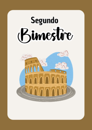 Portada de Segundo Bimestre para cuaderno fácil de imprimir - para personalizar tus materias