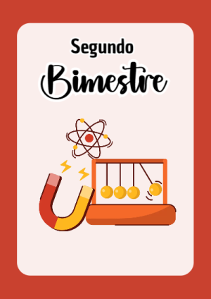 Portada de Segundo Bimestre para cuaderno en tamaño A4 - creación especial de Mini Canva