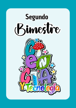Portada de Segundo Bimestre para cuaderno llamativa y bonita - para todas las edades y grados