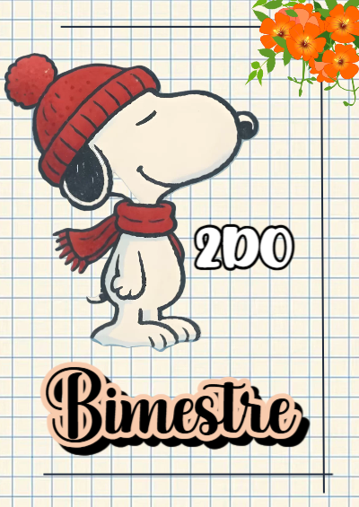 Portada de SEGUNDO BIMESTRE Editable para Imprimir Gratis