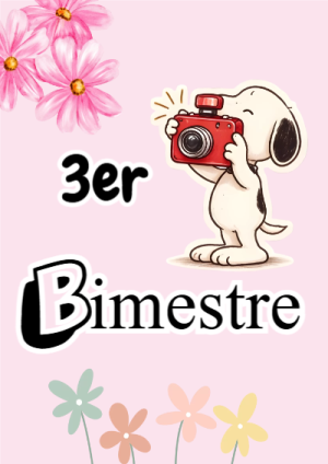 Portada de segundo bimestre para cuaderno con diseño bonito - para personalizar tus materias