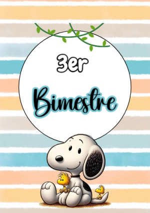 Portada de segundo bimestre para cuaderno con estilo creativo - para personalizar tus materias