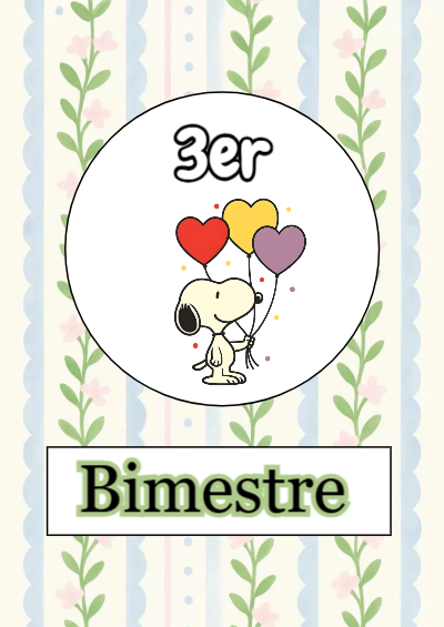 Portada de segundo bimestre Editable para Imprimir Gratis